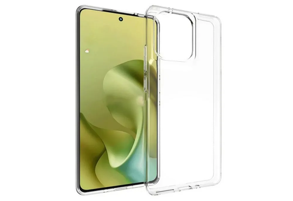 Wigento Handyhülle Für Motorola Moto G86 5G TPU Schutz Handy Hülle Flexibel Transparent, Stoßfeste TPU Hülle mit rutschfestem Design
