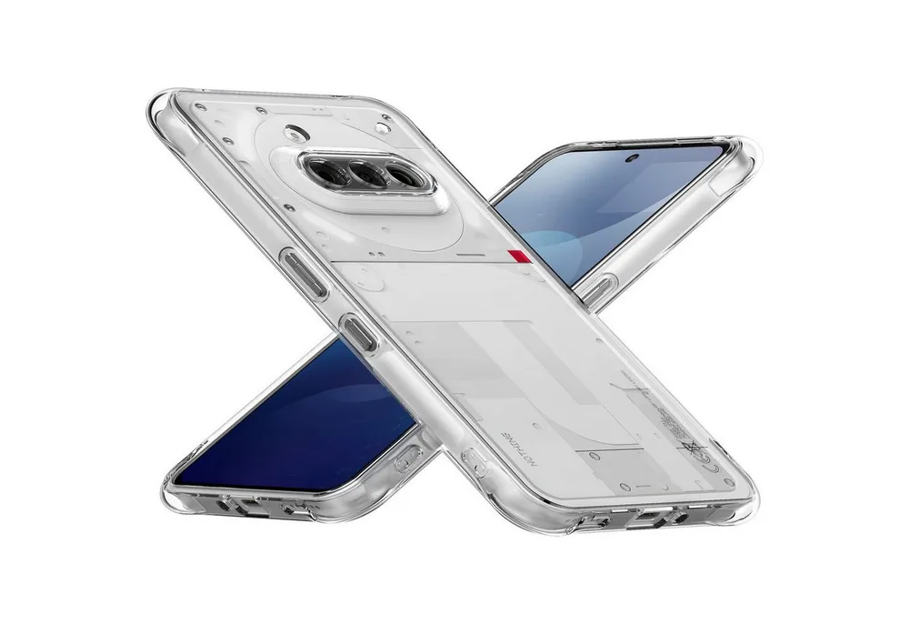 Wigento Handyhülle Für Nothing Phone 3a Silikon TPU Schutz Hülle Dünn Cover Transparent, Stoßfeste TPU Hülle mit rutschfestem Design