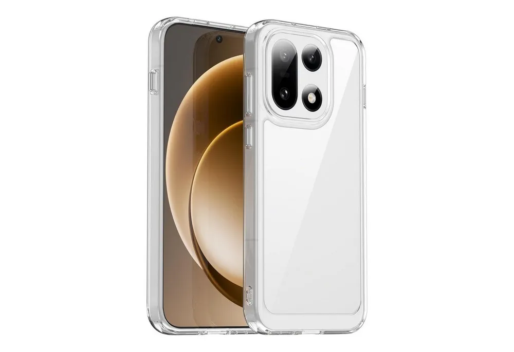 Wigento Handyhülle Für OnePlus 15 Colorful TPU Acryl Hybrid Schutz Hülle Transparent, Colorful Series Hybrid Schutzhülle