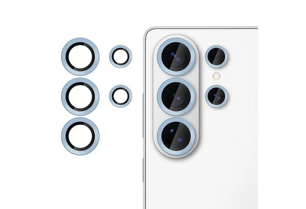 Wigento Handyhülle Für Samsung Galaxy S26 Ultra Kalebol 9H Kamera Schutzglas Dünn Blau, Anti-Fingerprint, hohe Lichtdurchlässigkeit, kratzfest