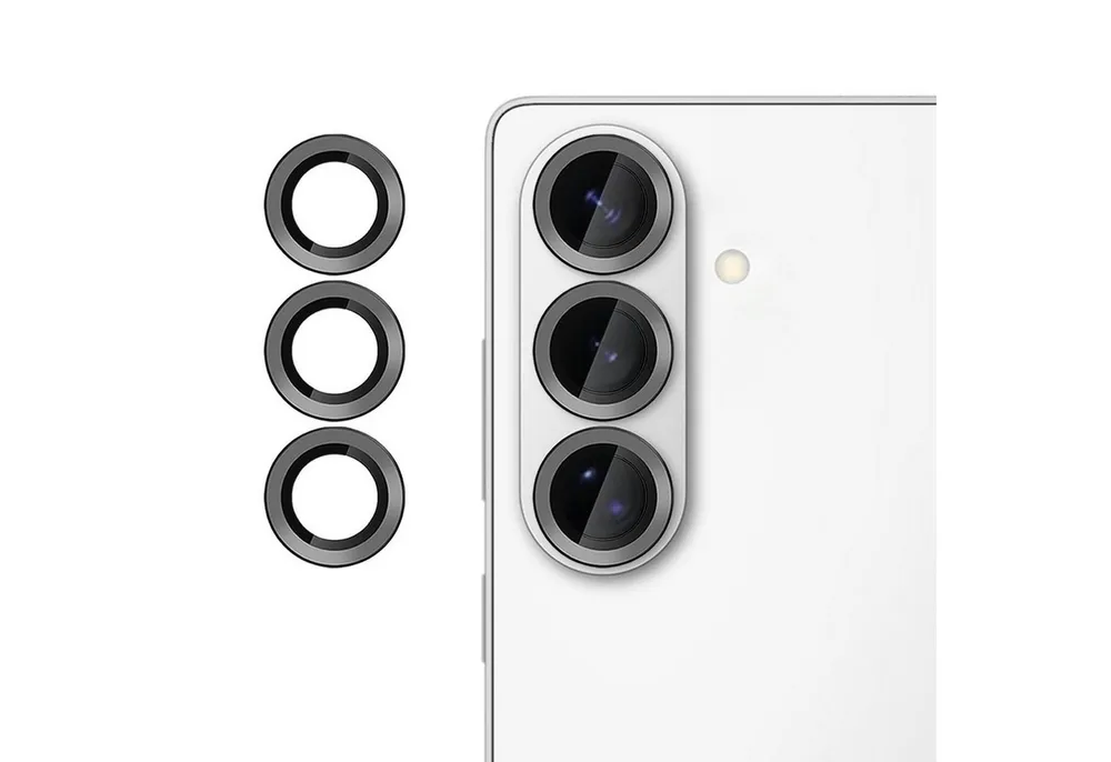 Wigento Handyhülle Für Samsung Galaxy S26 Plus Kalebol 9H Kamera Schutzglas Dünn Schwarz, Anti-Fingerprint, hohe Lichtdurchlässigkeit, kratzfest