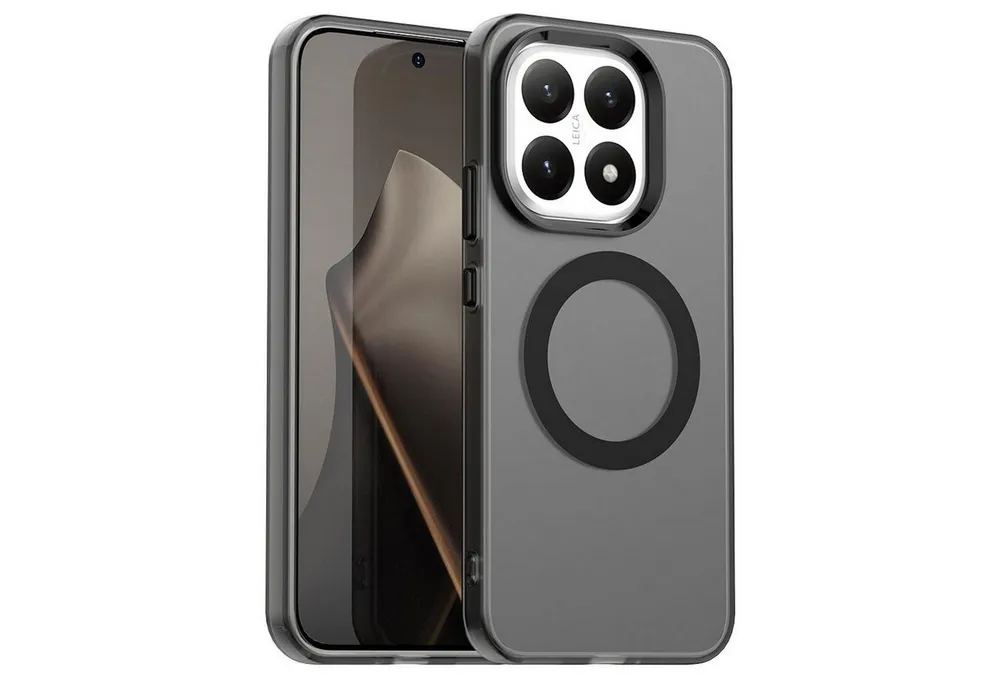 Wigento Handyhülle Für Xiaomi 15T 5G Candy Design Magsafe Hybrid TPU Schutzhülle Schwarz, Magsafe Funktion, Stoßschutz, präzise Aussparungen
