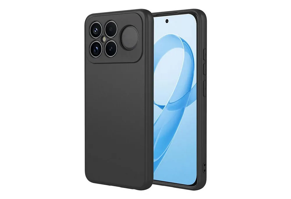 Wigento Handyhülle Für Xiaomi Poco F8 Ultra TPU Silikon Schutzhülle Flexibel Dünn Schwarz, Stilvolle TPU Hülle, präzise Aussparungen, schützend