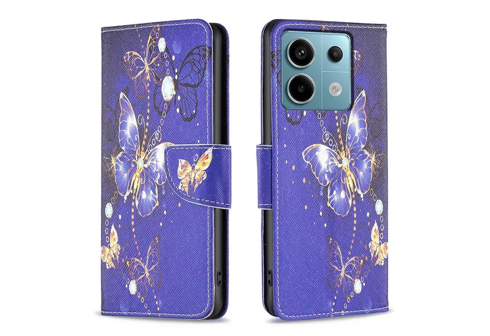 Wigento Handyhülle Für Xiaomi Poco M6 Pro 4G / Redmi Note 13 Pro 4G Wallet Tasche Motiv 7