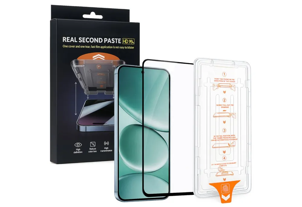 Wigento Handyhülle Für Xiaomi Redmi Note 15 Pro 5G SnapFit Schutzglas Installationshilfe, 9H Härte, kratzfest, stoßfest, Installationshilfe, Oleophob