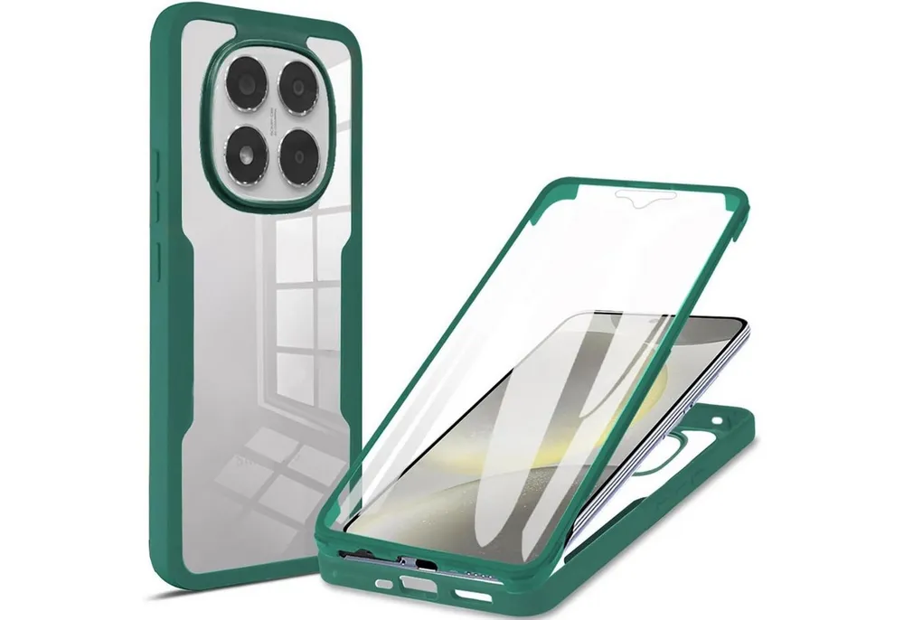 Wigento Handyhülle Für Xiaomi Redmi Note 14 Pro / Pro Plus 5G Full Cover 360 Grad Hülle, 360 Grad Schutz, stoßdämpfend, robust