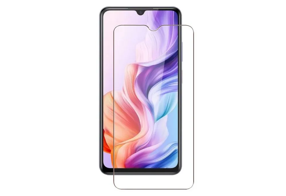 Wigento Handyhülle Für ZTE Blade V70 Max 1x 2.5D 0,26mm 9H Hart Glas Display Schutz Folie, 0,26mm 9H 2.5D Hart Glas Folie, hoher Schutz