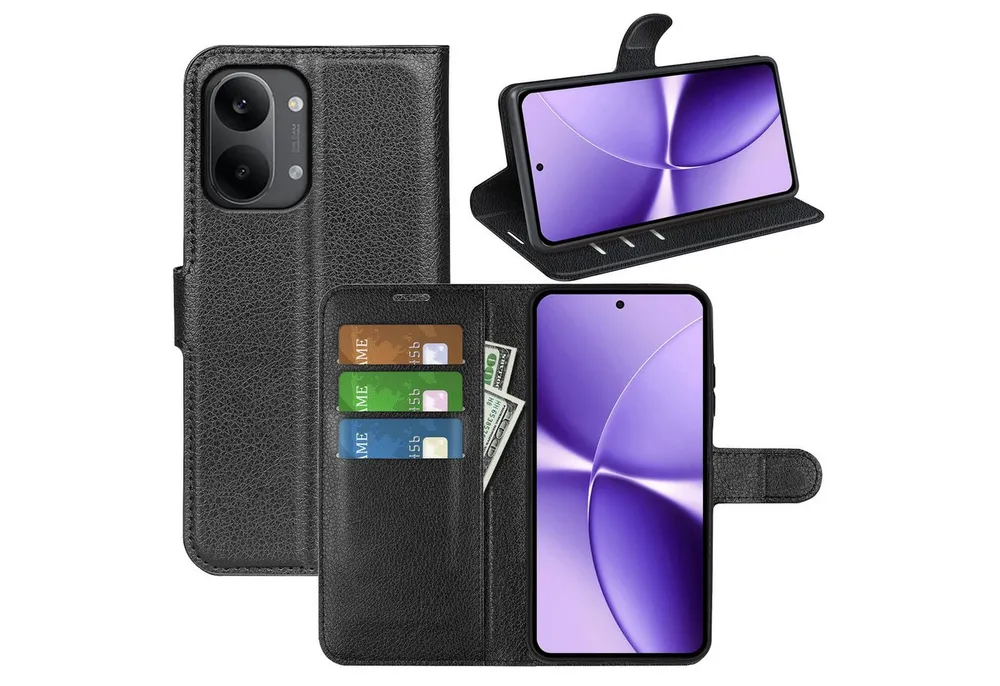 Wigento Handyhülle Klapphülle für Xiaomi Poco X8 Pro Max 5G Kunstleder Book Wallet Schutz 6,83 Zoll, Kunstleder Hülle mit Kartenfächern und Standfunktion