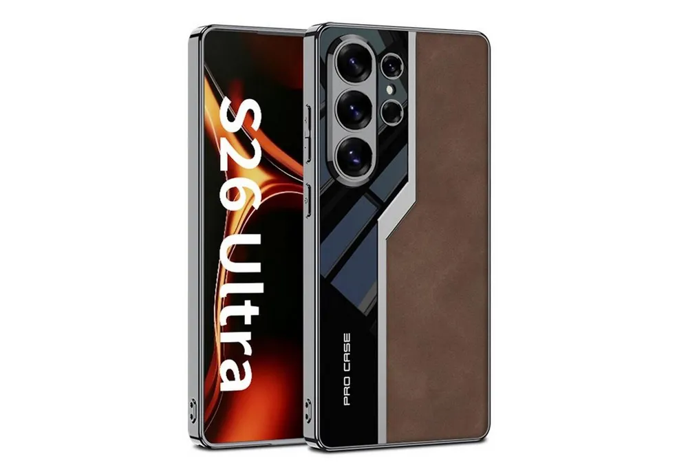 Wigento Handyhülle Schutz MagSafe für Samsung Galaxy S26 Ultra 5G Hülle Galvanik Cover, MagSafe, Vakuumgalvanisierung, Kamera Schutz