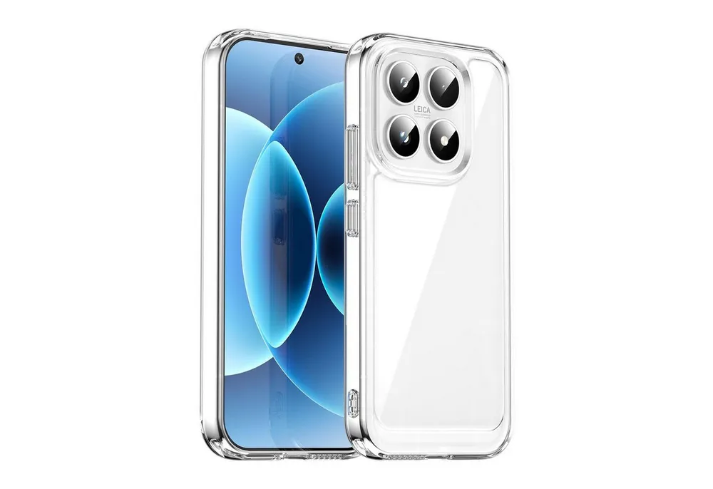 Wigento Handyhülle Stoßfest für Xiaomi 17 Colorful Serie TPU Acryl Hybrid Transparent 6,3 Zoll, Colorful Series Hybrid Schutzhülle