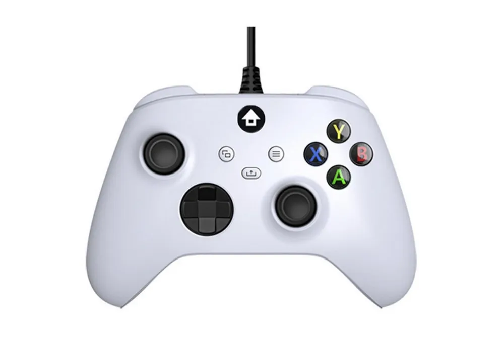 Wigento Kabelgebundener Gaming Controller für Xbox One / Series S / X / PC Xbox-Controller (Kabelgebunden, Dual Vibration, 3,5 mm Kopfhöreranschluss)