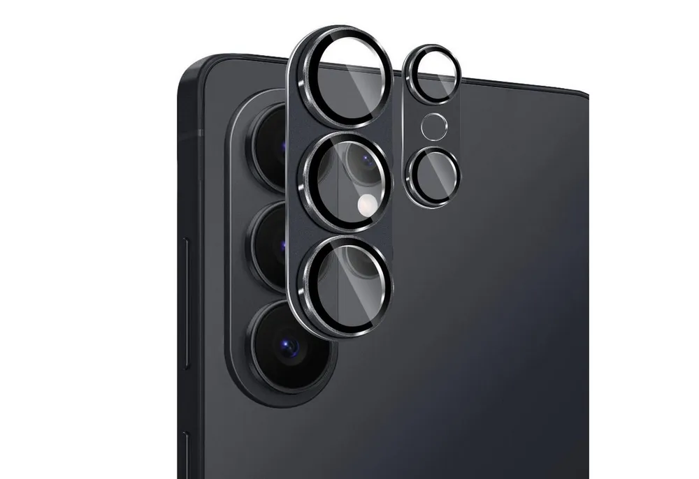 Wigento Kameraschutzglas Linsenglas für Samsung Galaxy S26 Ultra Aluminium Ring 9H Dünn Schwarz für Samsung Galaxy S26 Ultra 5G, Aluminium Rahmen, Anti Reflex