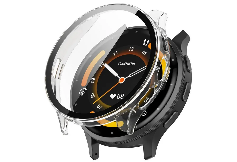 Wigento Smartwatch-Hülle Für Garmin Venu 3 Shockproof Hochwertiges Uhren Case mit Schutzglas