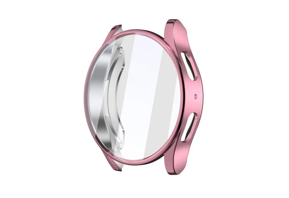 Wigento Smartwatch-Hülle Für Samsung Galaxy Watch 7 40mm Full Cover Watch TPU Hülle Case Pink