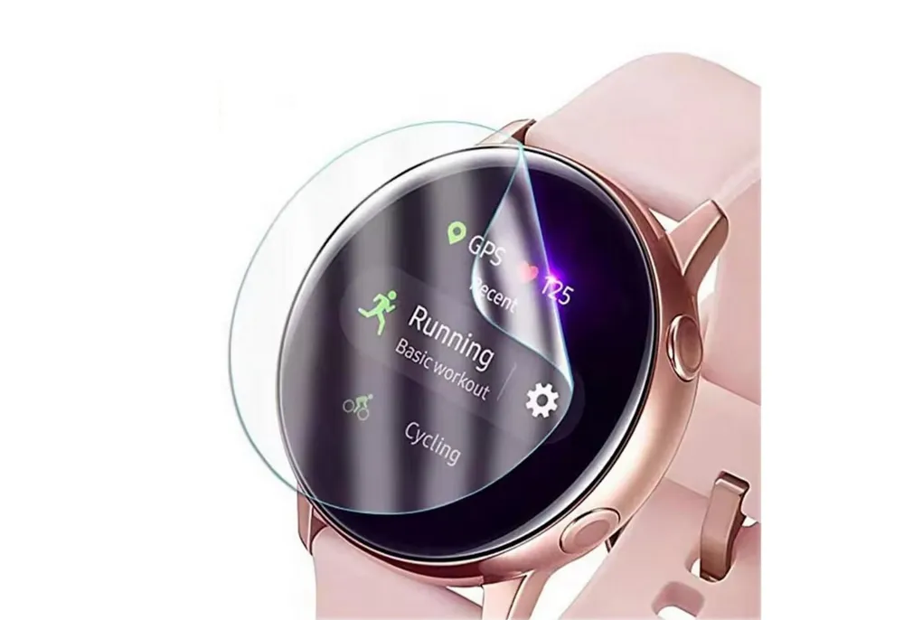 Wigento Smartwatch-Hülle Für Samsung Galaxy Watch 8 40mm Hydrogel Display Flexibel Schutzfolie, Hydrogel Display Schutz Folie