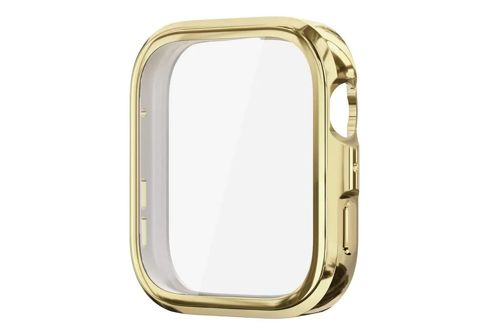 Wigento Smartwatch-Hülle TPU für Huawei Watch Fit 5 Pro Electroplated Full Cover Gold, Full TPU Schutzhülle, nahtlose Passform