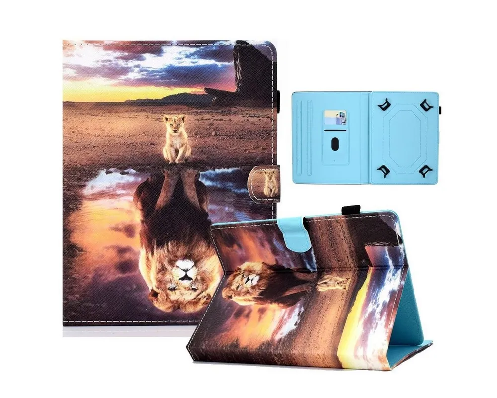 Wigento Tablet-Hülle Für Lenovo Tab M11 Universell Motiv 3 Tablet Tasche Hülle Kunst Leder