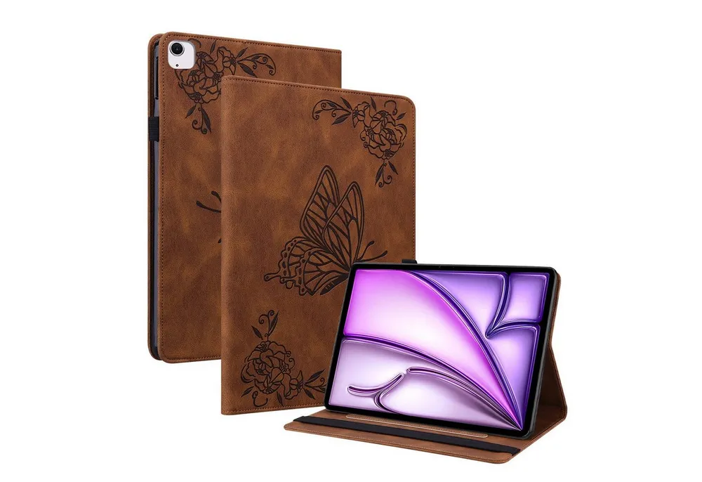 Wigento Tablet-Hülle Klapphülle Motiv für Apple iPad Air 11 2026 / 2025 Kunstleder 11 Zoll, Kunstleder Schutzhülle Smart Case Design Cover