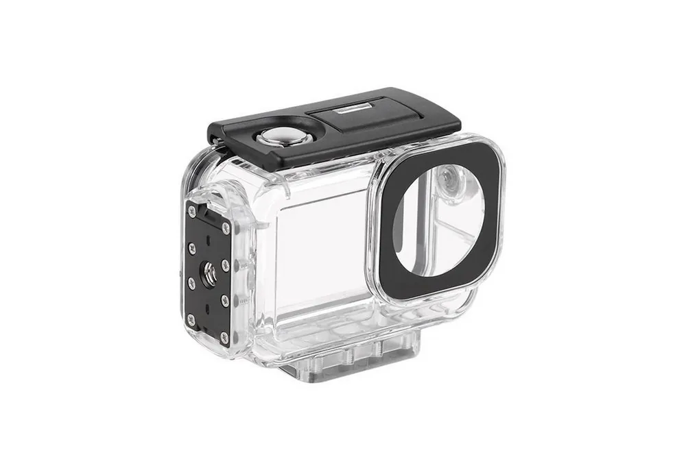 Wigento Unterwassergehäuse für DJI Osmo Action 5 Pro / 4 / 3 60m wasserdicht Zubehör Drohne (60m Wasserdicht, Magnetverschluss)