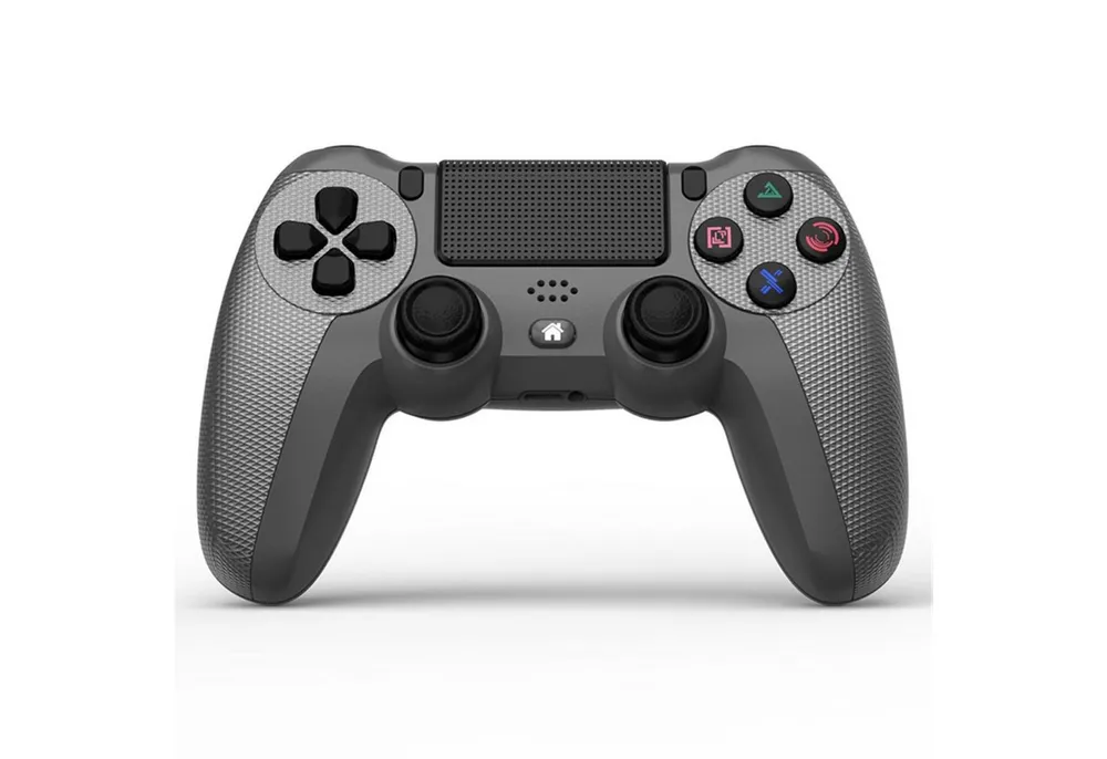 Wigento Wireless Gaming Controller für PS4 Lichtleiste 6-Achsen Vibration PlayStation 4-Controller (Bluetooth, 6 Achsen Steuerung, Vibrationsfunktion)