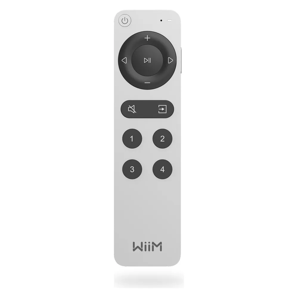 WiiM Voice Remote 2 Bluetooth Fernbedienung Wiederaufladbar Silber