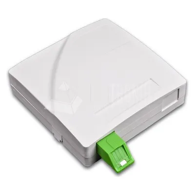 Wirewin FTTx Wanddose für 2x SC simplex Kupplungen, ohne Pigtails, weiss FTTx