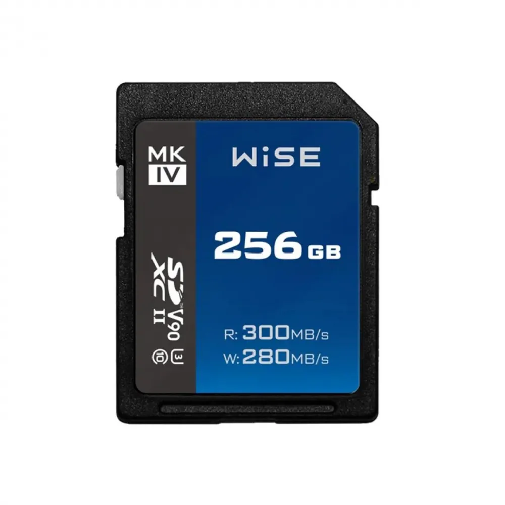 Wise 256GB SDXC UHS-II 300 MB/s V90 MK-IV