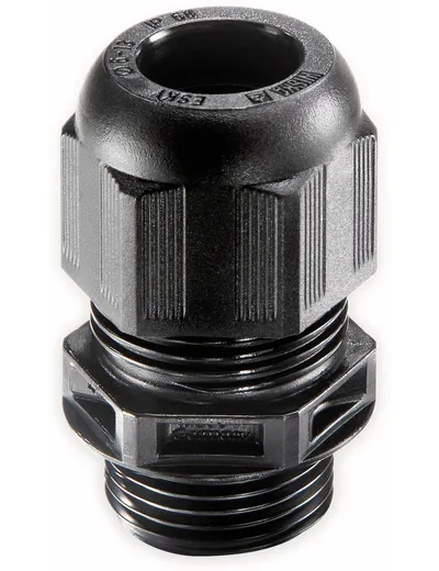 WISKA Kabelverschraubung, 10066123, ESKV 25, M 25x1,5, metrisch, Schwarz