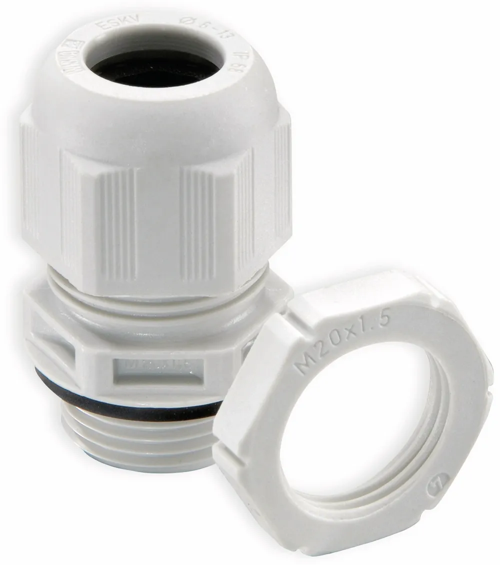 WISKA Kabelverschraubung, 10066527, ESKV-SET 25, M 25x1,5, metrisch, Lichtgrau