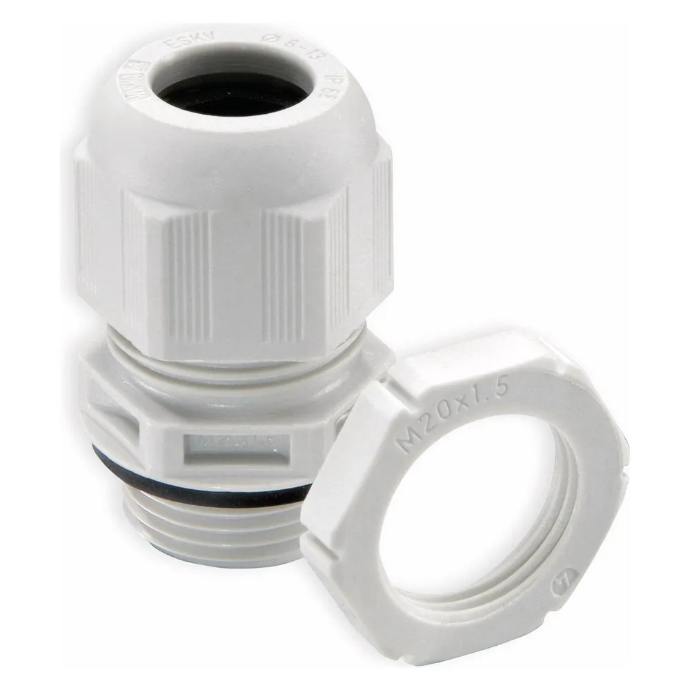 WISKA Kabelverschraubung, 10066527, ESKV-SET 25, M 25x1,5, metrisch, Lichtgrau