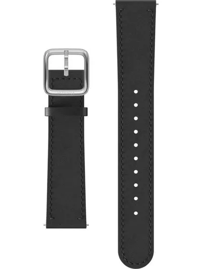 Leather Wristband 18mm Schwarz Armband