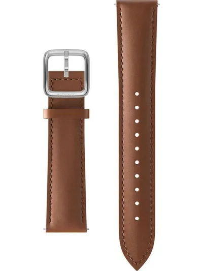 Leather Wristband 20mm Braun Armband