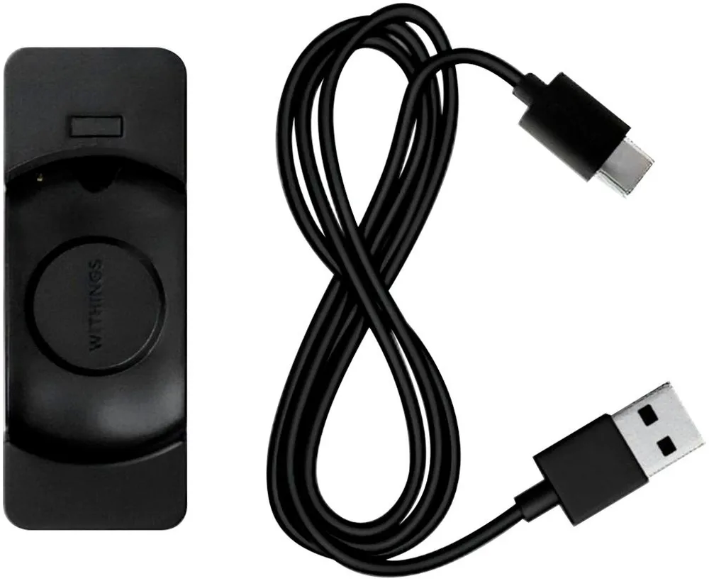 Withings USB Charging Cable for ScanWatch Light, Aufladezeit von zwei Stunden Smartwatch-Ladekabel, USB Typ A, USB Typ C, Kompatibel mit dem ScanWatch Light Modell