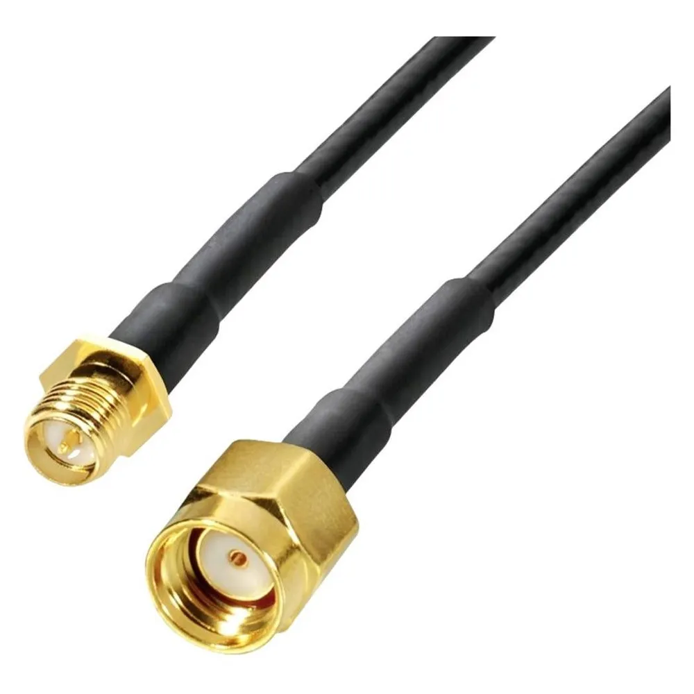 Wittenberg Antennen Verlängerungskabel für WLAN-Antennen, SMA reversed Buchse auf SMA reversed Stecker 1m,Kabel RG 174