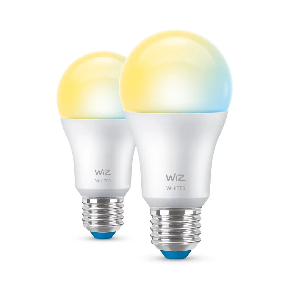 WiZ Smart-Lampe Doppelpack - Warmes bis kaltweißes Licht - E27 Matt