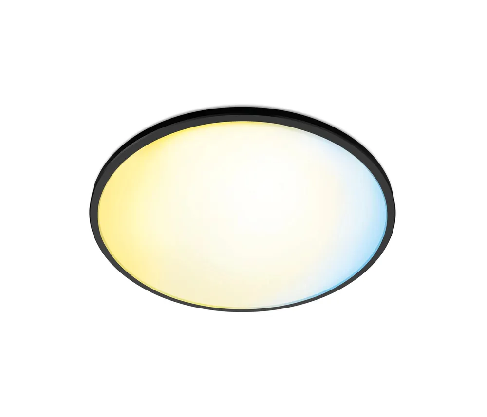 WiZ Deckenleuchte SuperSlim - Licht in allen Weißtönen - Schwarz