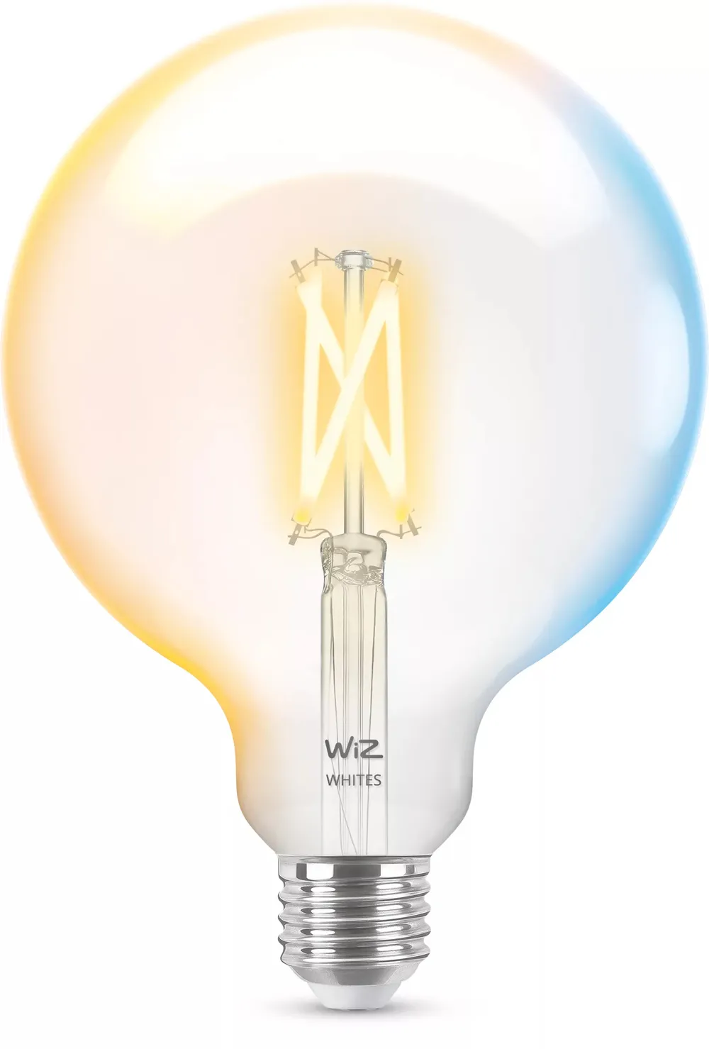 WiZ XL-Filamentlampe in Kugelform - warmes bis kaltweißes Licht - E27 - Transparent