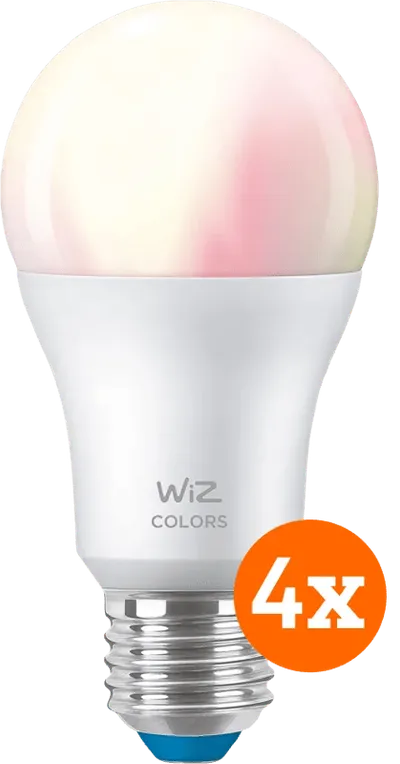 WiZ Smart-Lampe 4er-Pack - Weiß- und Farblicht - E27