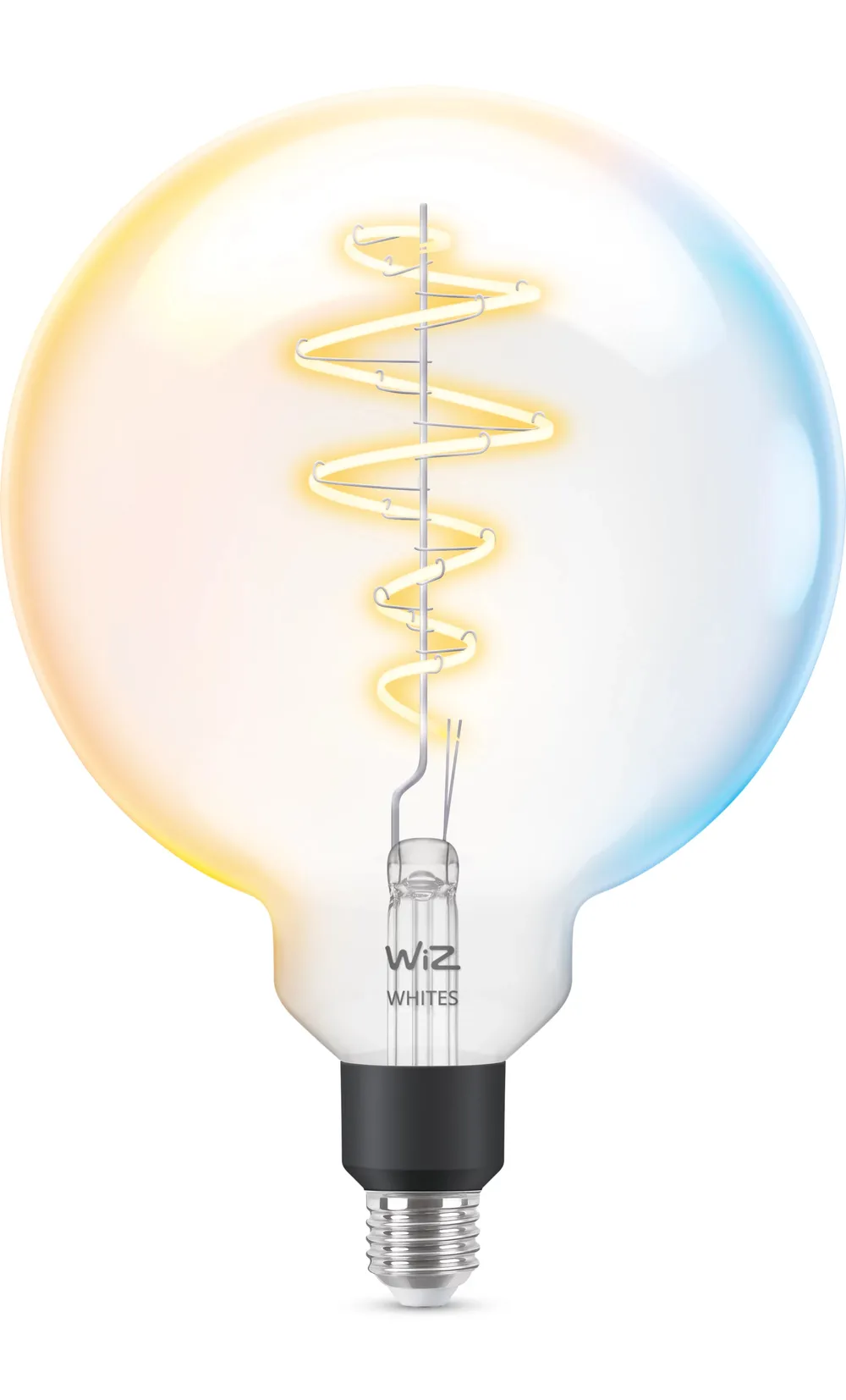 WiZ 40W E27 Globeform Filament Clear Warm- und Kaltweiß - Weiß