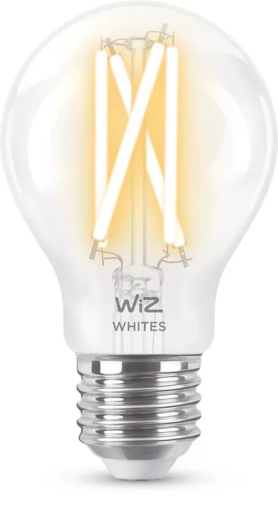 WiZ 60W E27 Standardform Filament Clear Warm- und Kaltweiß - Weiß