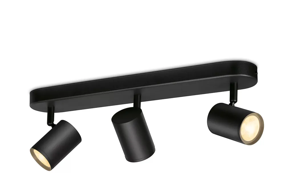 WiZ IMAGEO Spots Deckenleuchte Tunable 3x 5W Weiß - Schwarz