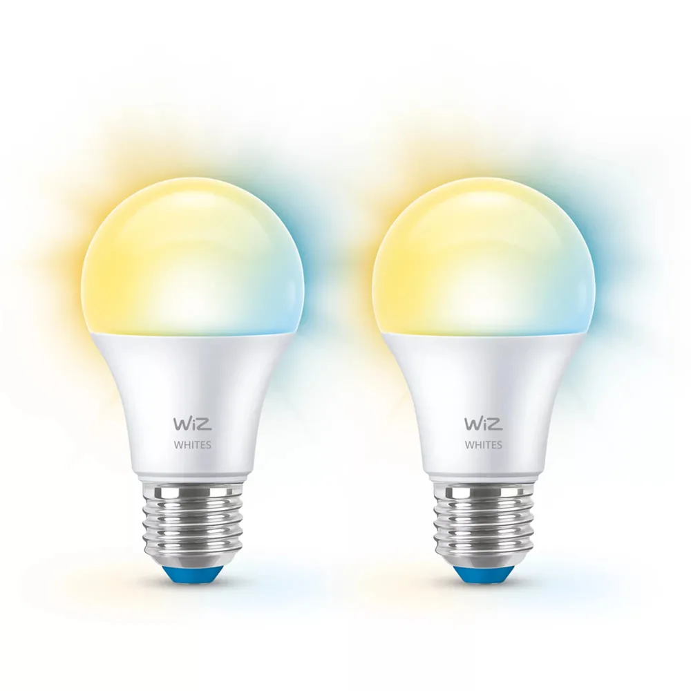 WiZ Tunable White Lampe E27 A60 60W matt - 2er-Set - Weiß