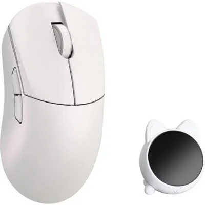 Ratón WLMouse HUAN kabellos 8000 Hz optisch weiß 5 programmierbare Tasten