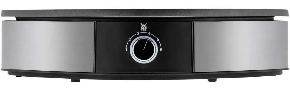WMF Crêpesmaker LONO Crêperie, abnehmbare, spülmaschinengeeignete Platte, 1600 W, Ø 33 cm, inkl. Crepes-Wender und Teigverteiler, 6 Hitzestufen, Überflussrand