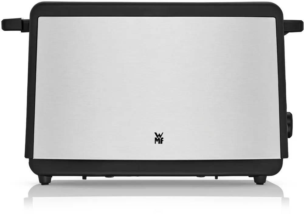 WMF Toaster Bueno Edition, 2-Scheiben-Toaster mit integriertem Brötchenaufsatz, 2 kurze Schlitze, für 2 Scheiben, 800 W, 7 Bräunungsstufen, Brotzentrierung, Krümelschublade, Cromargan Gehäuse