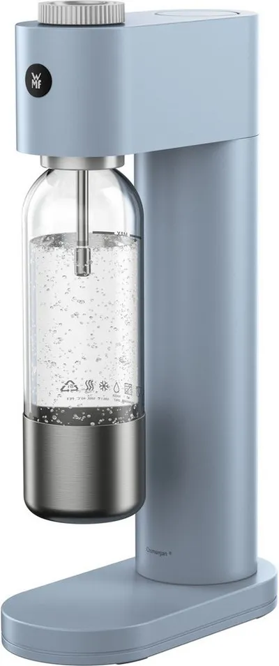 WMF Wassersprudler Element One, (2-tlg), 3 Sprudelgrade, vollautomatisches Sprudeln, Cromargan Edelstahlgehäuse