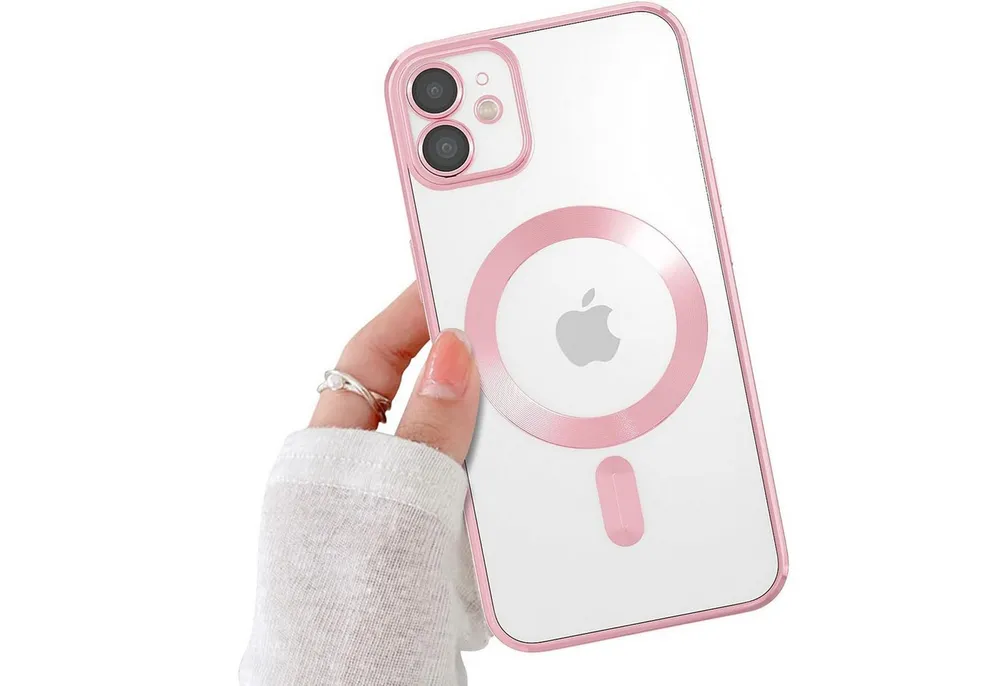 Wörleonline Handyhülle für Apple iPhone 11 mit integriertem Kameraschutz, TPU Schutzhülle, MagSafe kompatible Hülle