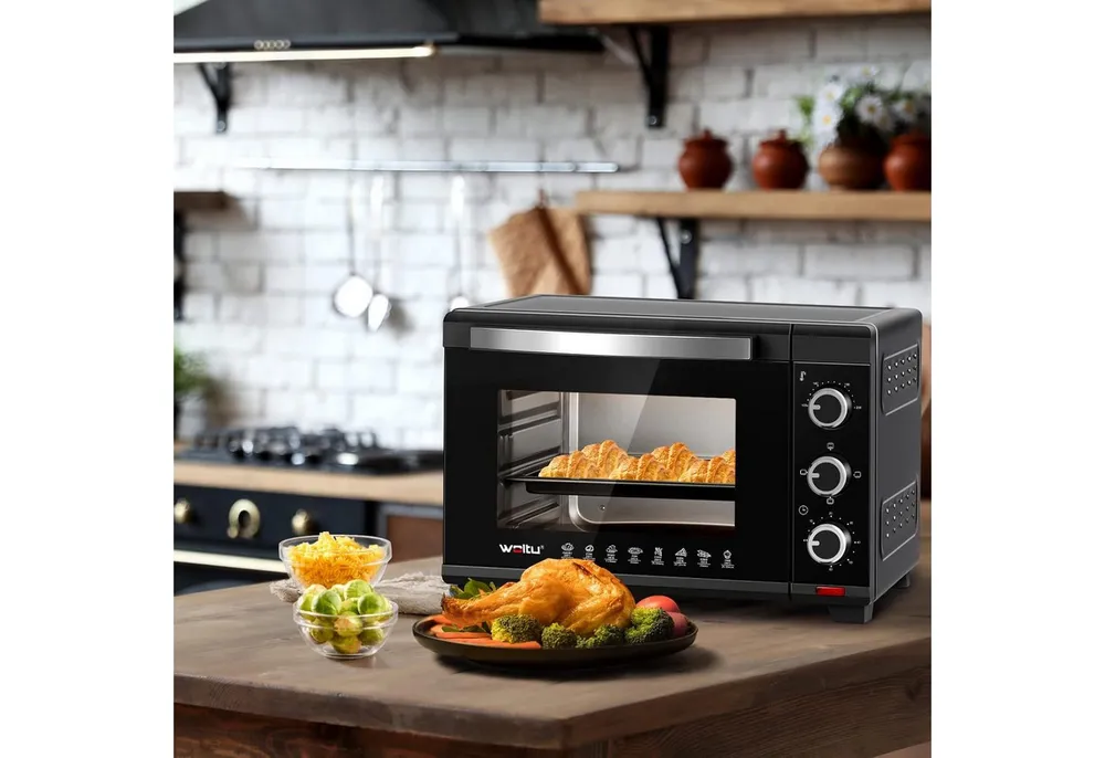 Woltu Minibackofen, Toastofen mit Timer, 28 Liter 1600W