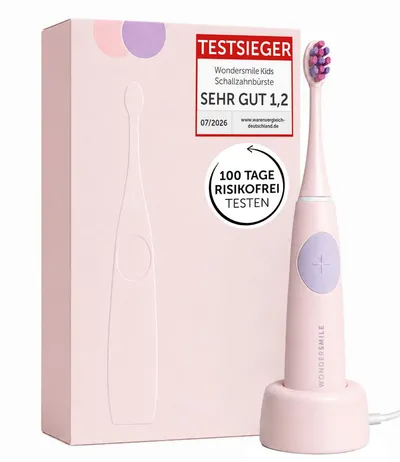 Wondersmile Elektrische Kinderzahnbürste Kids Schallzahnbürste Testsieger 2026