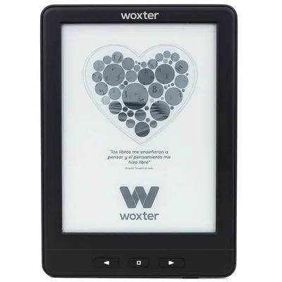Woxter Scriba 195 Paperlight TP Elektronisches Buch mit 6-Zoll-HD-Touchscreen, E-Ink, Pearl, 4 GB, Schwarz